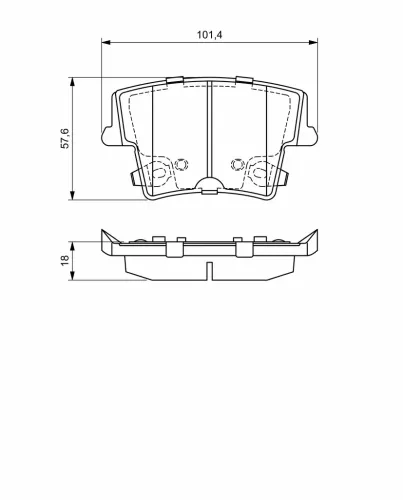Bremsbelagsatz, Scheibenbremse BOSCH 0 986 494 678 Bild Bremsbelagsatz, Scheibenbremse BOSCH 0 986 494 678