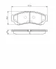Bremsbelagsatz, Scheibenbremse Vorderachse BOSCH 0 986 494 681 Bild Bremsbelagsatz, Scheibenbremse Vorderachse BOSCH 0 986 494 681