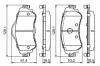 Bremsbelagsatz, Scheibenbremse BOSCH 0 986 494 690 Bild Bremsbelagsatz, Scheibenbremse BOSCH 0 986 494 690