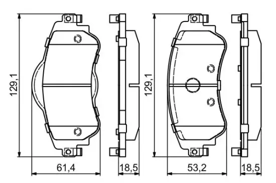 Bremsbelagsatz, Scheibenbremse BOSCH 0 986 494 690 Bild Bremsbelagsatz, Scheibenbremse BOSCH 0 986 494 690