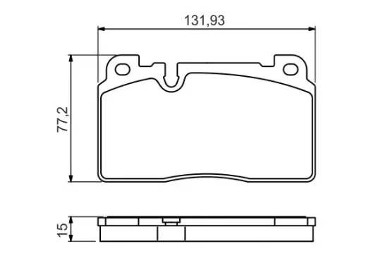 Bremsbelagsatz, Scheibenbremse BOSCH 0 986 494 702 Bild Bremsbelagsatz, Scheibenbremse BOSCH 0 986 494 702