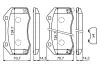 Bremsbelagsatz, Scheibenbremse Vorderachse BOSCH 0 986 494 718 Bild Bremsbelagsatz, Scheibenbremse Vorderachse BOSCH 0 986 494 718