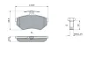 Bremsbelagsatz, Scheibenbremse BOSCH 0 986 494 726 Bild Bremsbelagsatz, Scheibenbremse BOSCH 0 986 494 726