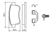 Bremsbelagsatz, Scheibenbremse BOSCH 0 986 494 735 Bild Bremsbelagsatz, Scheibenbremse BOSCH 0 986 494 735