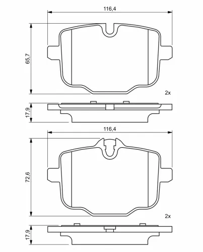 Bremsbelagsatz, Scheibenbremse BOSCH 0 986 494 759 Bild Bremsbelagsatz, Scheibenbremse BOSCH 0 986 494 759