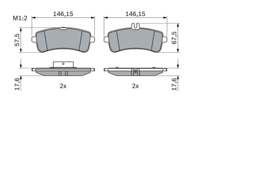 Bremsbelagsatz, Scheibenbremse BOSCH 0 986 494 763 Bild Bremsbelagsatz, Scheibenbremse BOSCH 0 986 494 763