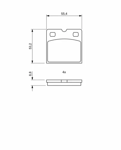 Bremsbelagsatz, Scheibenbremse BOSCH 0 986 494 775 Bild Bremsbelagsatz, Scheibenbremse BOSCH 0 986 494 775