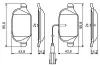 Bremsbelagsatz, Scheibenbremse BOSCH 0 986 494 779 Bild Bremsbelagsatz, Scheibenbremse BOSCH 0 986 494 779