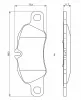 Bremsbelagsatz, Scheibenbremse Vorderachse BOSCH 0 986 494 784 Bild Bremsbelagsatz, Scheibenbremse Vorderachse BOSCH 0 986 494 784