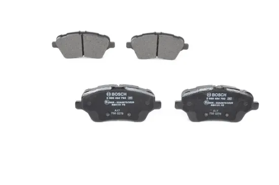 Bremsbelagsatz, Scheibenbremse Vorderachse BOSCH 0 986 494 792 Bild Bremsbelagsatz, Scheibenbremse Vorderachse BOSCH 0 986 494 792