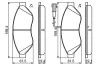 Bremsbelagsatz, Scheibenbremse BOSCH 0 986 494 798 Bild Bremsbelagsatz, Scheibenbremse BOSCH 0 986 494 798