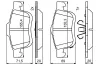 Bremsbelagsatz, Scheibenbremse BOSCH 0 986 494 801 Bild Bremsbelagsatz, Scheibenbremse BOSCH 0 986 494 801