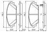 Bremsbelagsatz, Scheibenbremse BOSCH 0 986 494 804 Bild Bremsbelagsatz, Scheibenbremse BOSCH 0 986 494 804