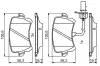 Bremsbelagsatz, Scheibenbremse BOSCH 0 986 494 814 Bild Bremsbelagsatz, Scheibenbremse BOSCH 0 986 494 814