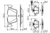 Bremsbelagsatz, Scheibenbremse BOSCH 0 986 494 835 Bild Bremsbelagsatz, Scheibenbremse BOSCH 0 986 494 835