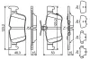 Bremsbelagsatz, Scheibenbremse BOSCH 0 986 494 839 Bild Bremsbelagsatz, Scheibenbremse BOSCH 0 986 494 839