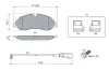 Bremsbelagsatz, Scheibenbremse BOSCH 0 986 494 845 Bild Bremsbelagsatz, Scheibenbremse BOSCH 0 986 494 845