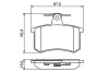Bremsbelagsatz, Scheibenbremse Hinterachse BOSCH 0 986 494 846 Bild Bremsbelagsatz, Scheibenbremse Hinterachse BOSCH 0 986 494 846