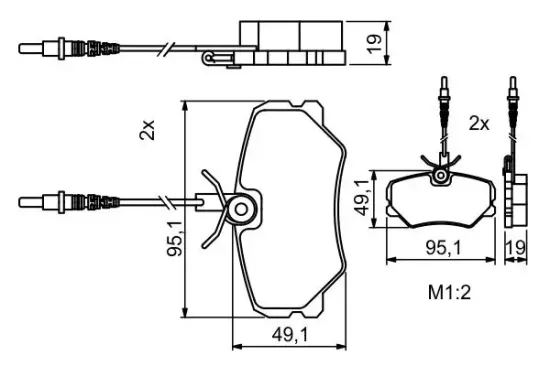 Bremsbelagsatz, Scheibenbremse BOSCH 0 986 494 849 Bild Bremsbelagsatz, Scheibenbremse BOSCH 0 986 494 849