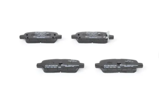 Bremsbelagsatz, Scheibenbremse Hinterachse BOSCH 0 986 494 861 Bild Bremsbelagsatz, Scheibenbremse Hinterachse BOSCH 0 986 494 861