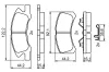 Bremsbelagsatz, Scheibenbremse Vorderachse BOSCH 0 986 494 878 Bild Bremsbelagsatz, Scheibenbremse Vorderachse BOSCH 0 986 494 878