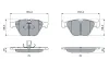 Bremsbelagsatz, Scheibenbremse Vorderachse BOSCH 0 986 494 898 Bild Bremsbelagsatz, Scheibenbremse Vorderachse BOSCH 0 986 494 898