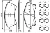Bremsbelagsatz, Scheibenbremse Vorderachse BOSCH 0 986 494 932 Bild Bremsbelagsatz, Scheibenbremse Vorderachse BOSCH 0 986 494 932