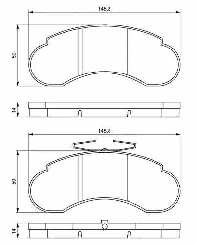 Bremsbelagsatz, Scheibenbremse BOSCH 0 986 494 942 Bild Bremsbelagsatz, Scheibenbremse BOSCH 0 986 494 942