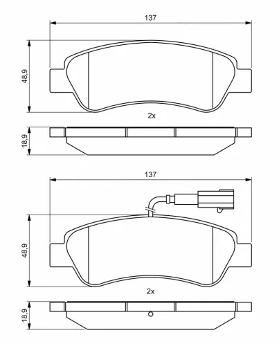 Bremsbelagsatz, Scheibenbremse BOSCH 0 986 494 994 Bild Bremsbelagsatz, Scheibenbremse BOSCH 0 986 494 994