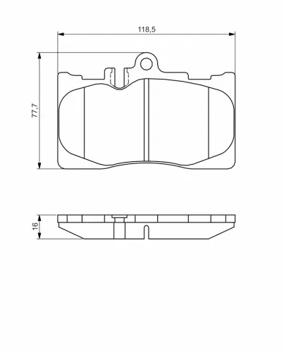 Bremsbelagsatz, Scheibenbremse Vorderachse BOSCH 0 986 495 138 Bild Bremsbelagsatz, Scheibenbremse Vorderachse BOSCH 0 986 495 138