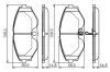 Bremsbelagsatz, Scheibenbremse Vorderachse BOSCH 0 986 495 147 Bild Bremsbelagsatz, Scheibenbremse Vorderachse BOSCH 0 986 495 147