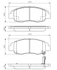 Bremsbelagsatz, Scheibenbremse Vorderachse BOSCH 0 986 495 153 Bild Bremsbelagsatz, Scheibenbremse Vorderachse BOSCH 0 986 495 153