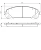 Bremsbelagsatz, Scheibenbremse Vorderachse BOSCH 0 986 495 169 Bild Bremsbelagsatz, Scheibenbremse Vorderachse BOSCH 0 986 495 169