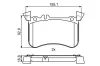 Bremsbelagsatz, Scheibenbremse BOSCH 0 986 495 398 Bild Bremsbelagsatz, Scheibenbremse BOSCH 0 986 495 398