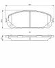 Bremsbelagsatz, Scheibenbremse BOSCH 0 986 495 404 Bild Bremsbelagsatz, Scheibenbremse BOSCH 0 986 495 404