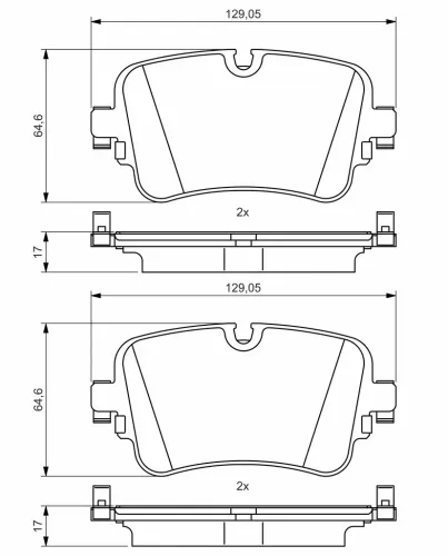 Bremsbelagsatz, Scheibenbremse BOSCH 0 986 495 426 Bild Bremsbelagsatz, Scheibenbremse BOSCH 0 986 495 426