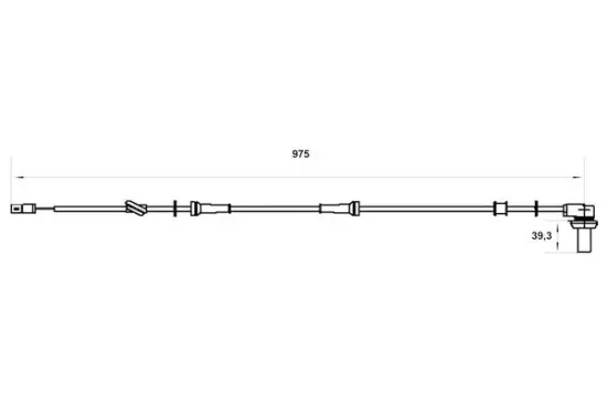 Sensor, Raddrehzahl BOSCH 0 986 594 005 Bild Sensor, Raddrehzahl BOSCH 0 986 594 005