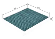 Filter, Innenraumluft BOSCH 0 986 628 504