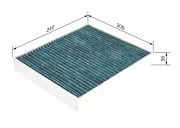 Filter, Innenraumluft BOSCH 0 986 628 506