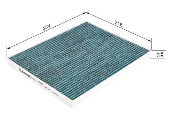 Filter, Innenraumluft BOSCH 0 986 628 514 Bild Filter, Innenraumluft BOSCH 0 986 628 514