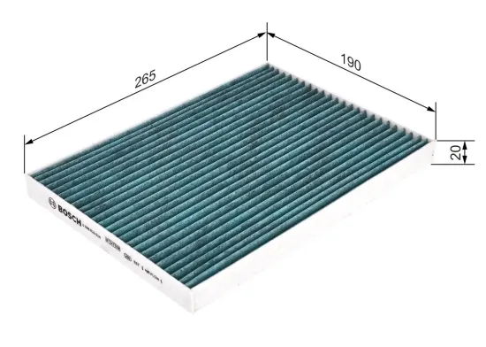 Filter, Innenraumluft BOSCH 0 986 628 524 Bild Filter, Innenraumluft BOSCH 0 986 628 524