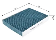 Filter, Innenraumluft BOSCH 0 986 628 537