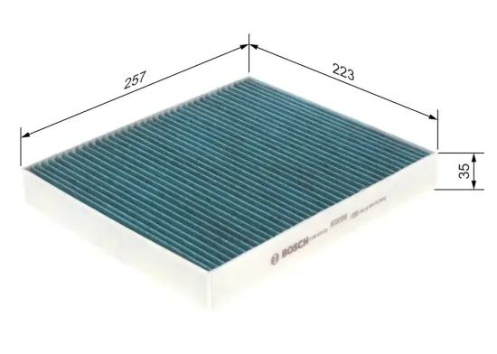 Filter, Innenraumluft BOSCH 0 986 628 539 Bild Filter, Innenraumluft BOSCH 0 986 628 539