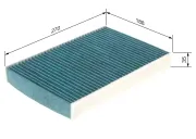 Filter, Innenraumluft BOSCH 0 986 628 548