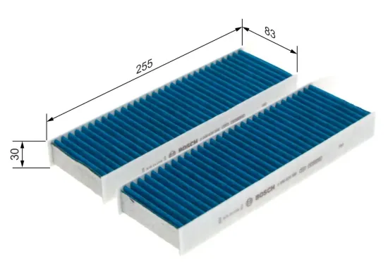 Filter, Innenraumluft BOSCH 0 986 628 568 Bild Filter, Innenraumluft BOSCH 0 986 628 568
