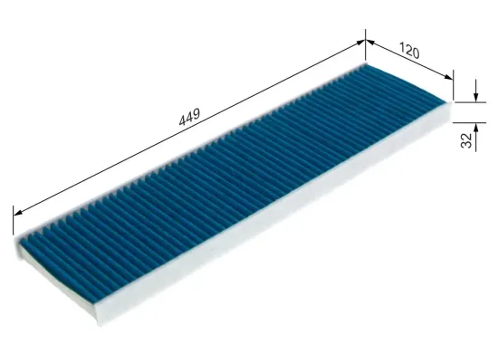 Filter, Innenraumluft BOSCH 0 986 628 579 Bild Filter, Innenraumluft BOSCH 0 986 628 579