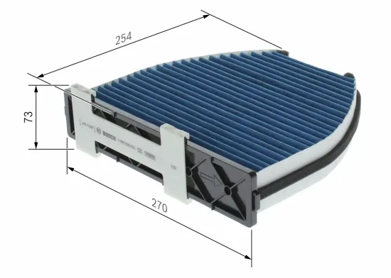 Filter, Innenraumluft BOSCH 0 986 628 600 Bild Filter, Innenraumluft BOSCH 0 986 628 600