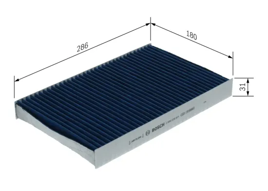 Filter, Innenraumluft BOSCH 0 986 628 601 Bild Filter, Innenraumluft BOSCH 0 986 628 601