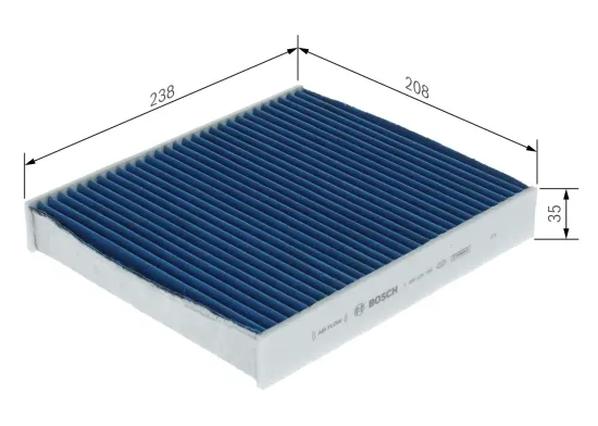 Filter, Innenraumluft BOSCH 0 986 628 606 Bild Filter, Innenraumluft BOSCH 0 986 628 606