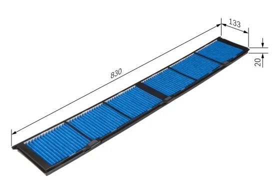 Filter, Innenraumluft BOSCH 0 986 628 608 Bild Filter, Innenraumluft BOSCH 0 986 628 608